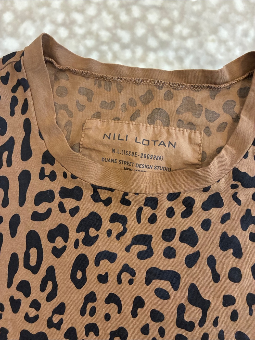 Nili Lotan xs sleeveless Leopard Print Top - Brown/Black - Picture 2 of 5